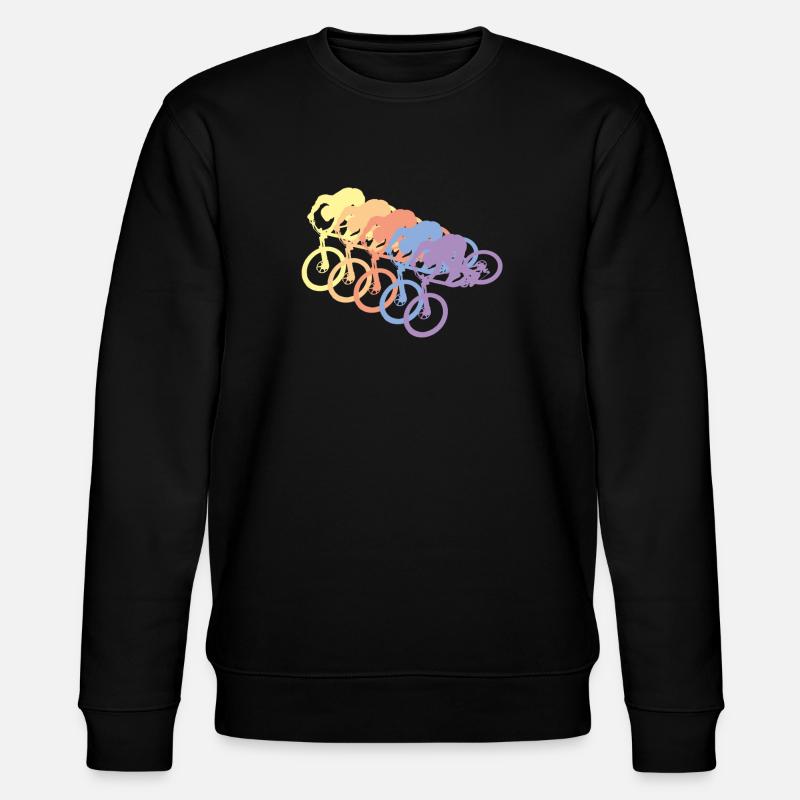 Mountainbike Downhill - Stanley/Stella Unisex Bio-Sweatshirt CHANGER  - Schwarz