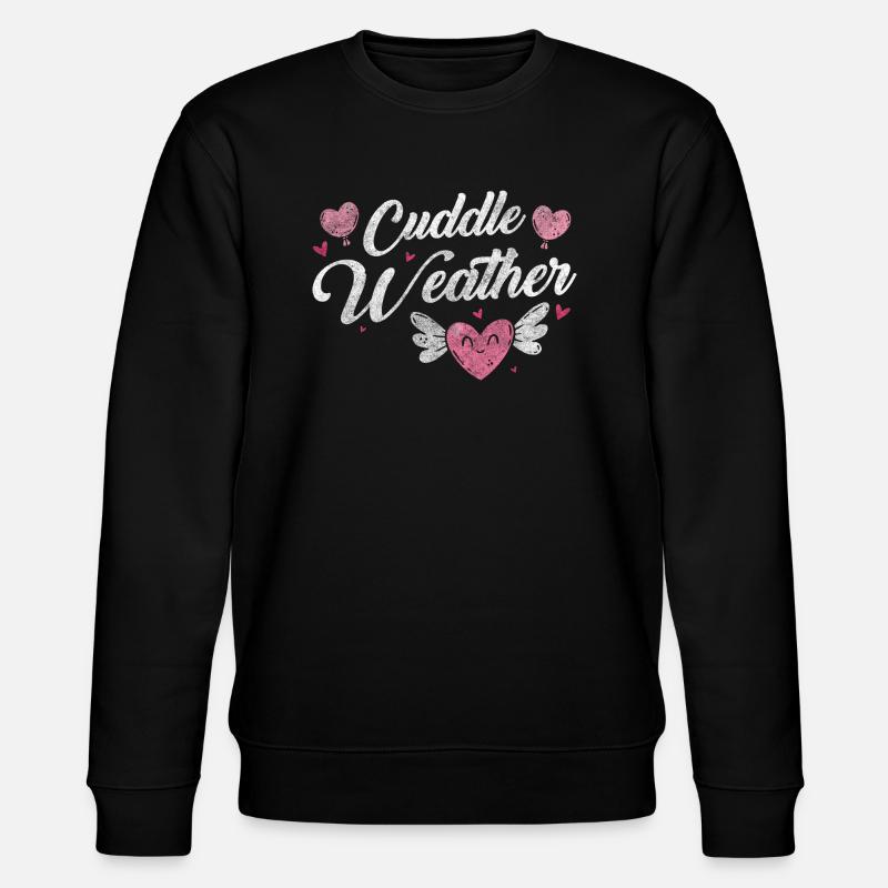 Beziehung Partner Kuschelig Zärtlichkeit - Stanley/Stella Unisex Bio-Sweatshirt CHANGER - Schwarz