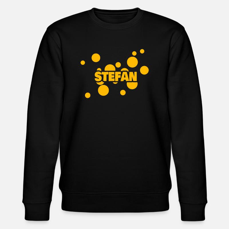 Geschenk für Stefan - Stanley/Stella Unisex Bio-Sweatshirt CHANGER  - Schwarz