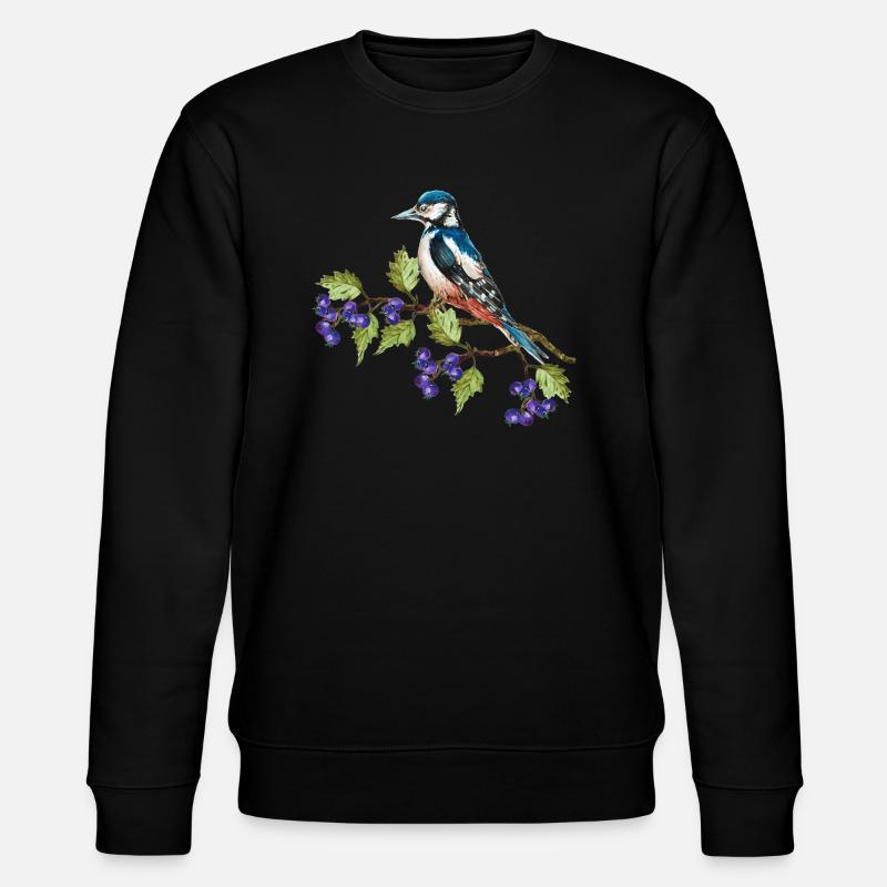 Bunter Vogel - Stanley/Stella Unisex Bio-Sweatshirt CHANGER - Schwarz