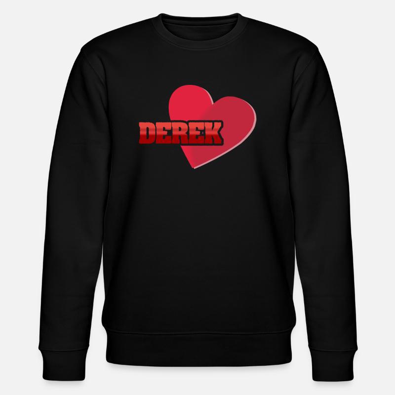 Derek als Vorname - Stanley/Stella Unisex Bio-Sweatshirt CHANGER  - Schwarz