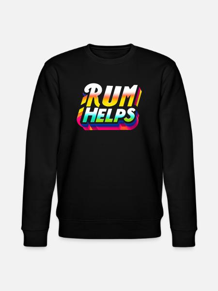 Rum Helps 9 - Stanley/Stella Unisex Bio-Sweatshirt CHANGER - Schwarz