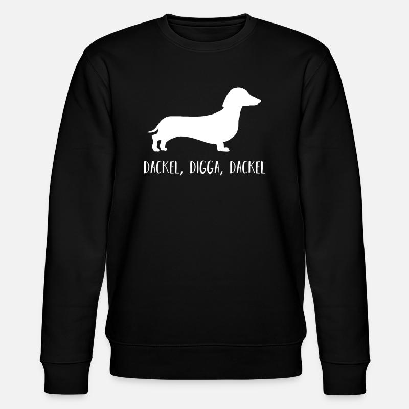 Hund Dackel - Stanley/Stella Unisex Bio-Sweatshirt CHANGER  - Schwarz