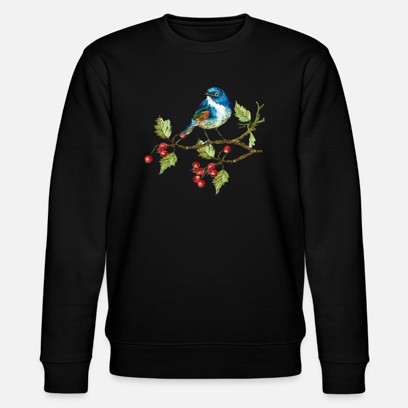 Bunter Vogel - Stanley/Stella Unisex Bio-Sweatshirt CHANGER  - Schwarz