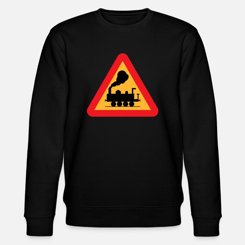Train de panneau d'avertissement - Sweat bio CHANGER Stanley/Stella Unisexe - noir