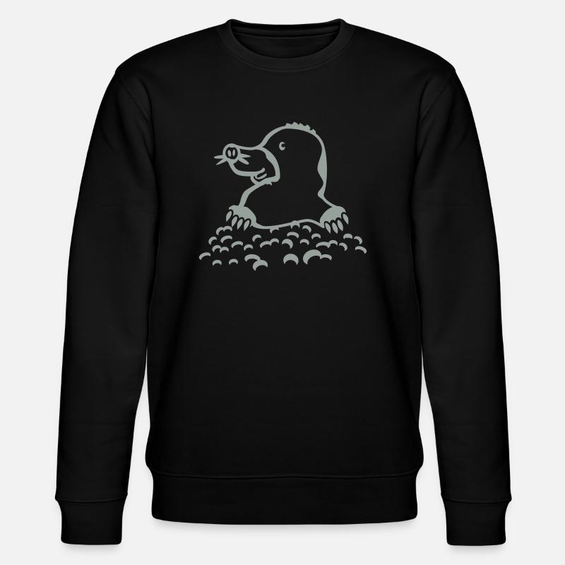 maulwurf - Stanley/Stella Unisex Bio-Sweatshirt CHANGER  - Schwarz