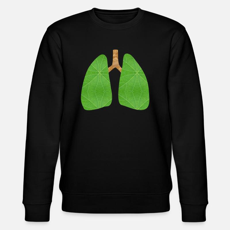 Grüne Lunge - Stanley/Stella Unisex Bio-Sweatshirt CHANGER  - Schwarz