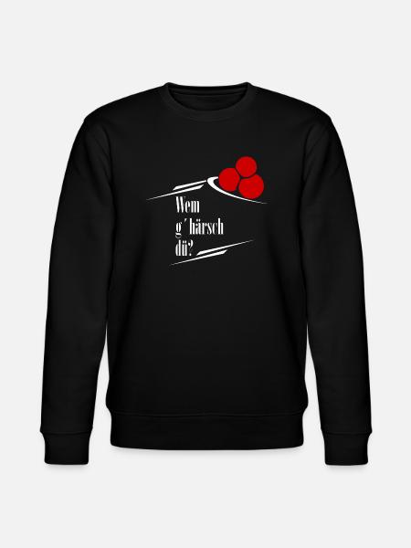 Wemghärschdü - Stanley/Stella Unisex Bio-Sweatshirt CHANGER - Schwarz