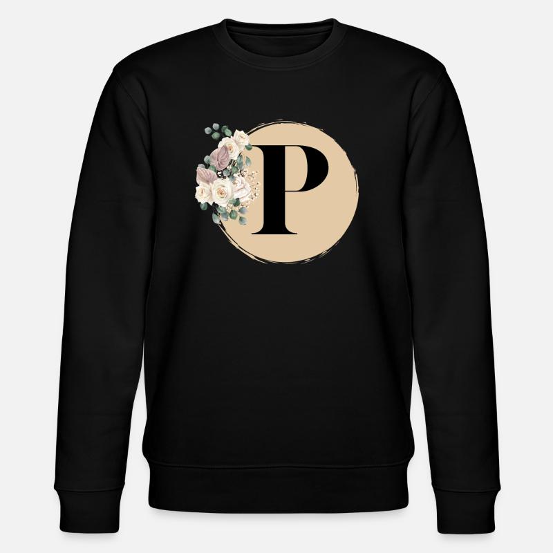 lettre P - Sweat bio CHANGER Stanley/Stella Unisexe - noir