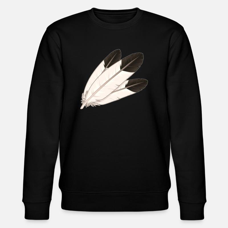 Eagle feather - Stanley/Stella CHANGER Unisex Organic Sweatshirt - black