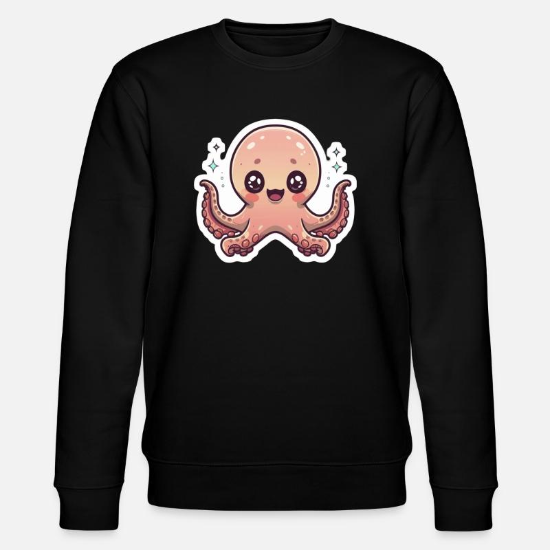 Octopus Lover - Stanley/Stella CHANGER Unisex Organic Sweatshirt - black