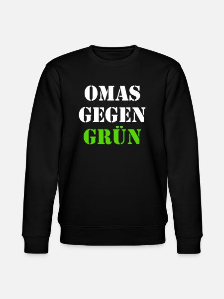 Omas gegen grün - Stanley/Stella Unisex Bio-Sweatshirt CHANGER - Schwarz