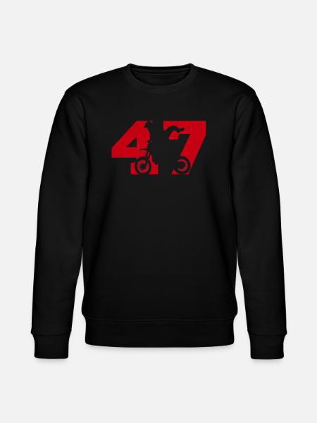 Moto 47 biker - Stanley/Stella CHANGER Unisex Organic Sweatshirt - black