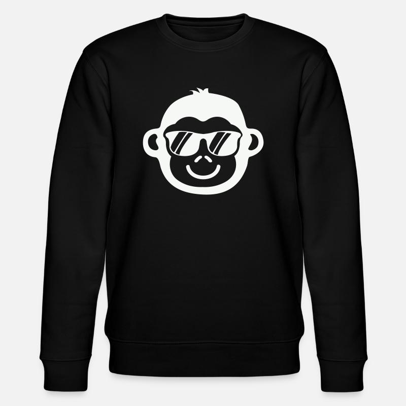 Cool Monkey - Stanley/Stella CHANGER Unisex Organic Sweatshirt - black