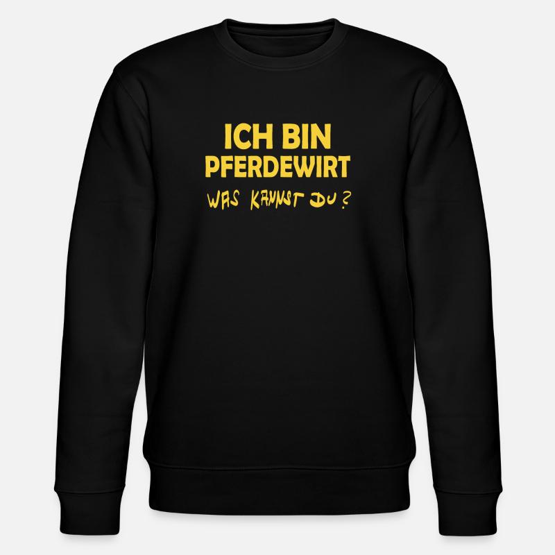 Beruf Pferdewirt - Stanley/Stella Unisex Bio-Sweatshirt CHANGER  - Schwarz
