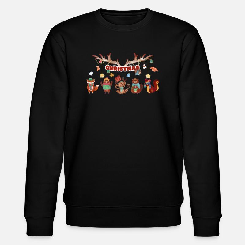 5 petits animaux mignons - Sweat bio CHANGER Stanley/Stella Unisexe - noir