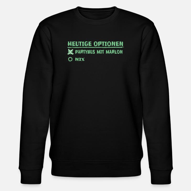 Vorname marlon - Stanley/Stella Unisex Bio-Sweatshirt CHANGER  - Schwarz