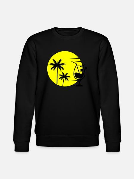 cocktail sunset - Stanley/Stella Unisex Bio-Sweatshirt CHANGER - Schwarz