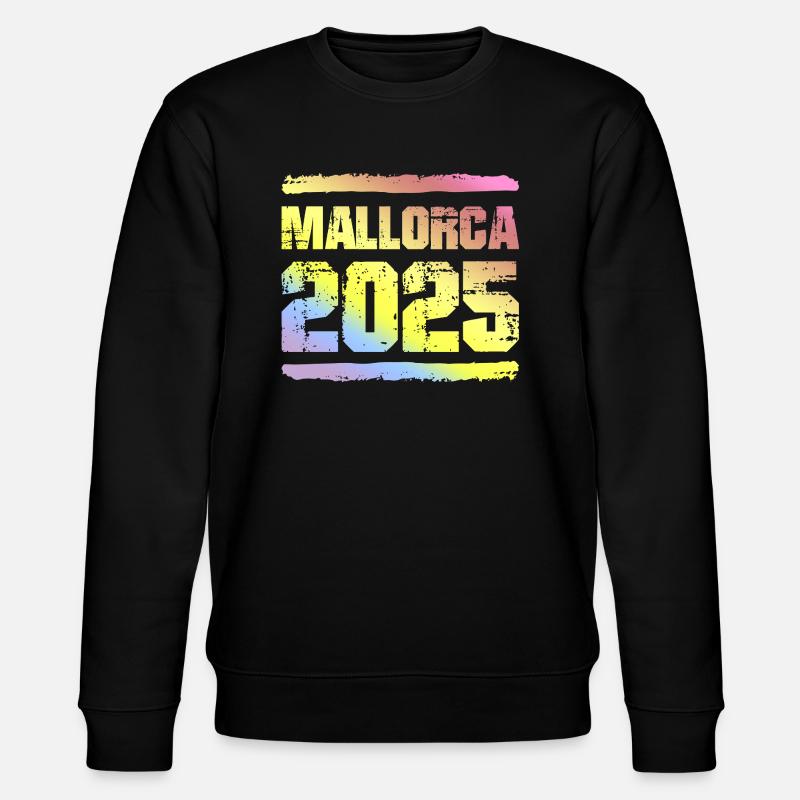 Mallorca 2025 Bunt - Stanley/Stella Unisex Bio-Sweatshirt CHANGER  - Schwarz