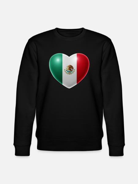 Heart (Mexico / Mexico) - Stanley/Stella CHANGER Unisex Organic Sweatshirt - black
