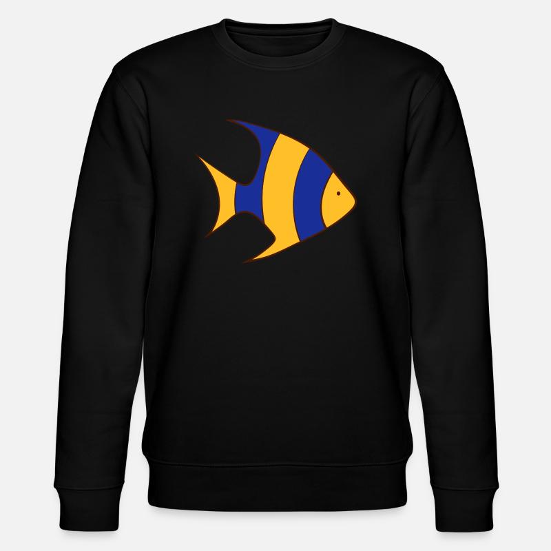 Fisch - Stanley/Stella Unisex Bio-Sweatshirt CHANGER  - Schwarz