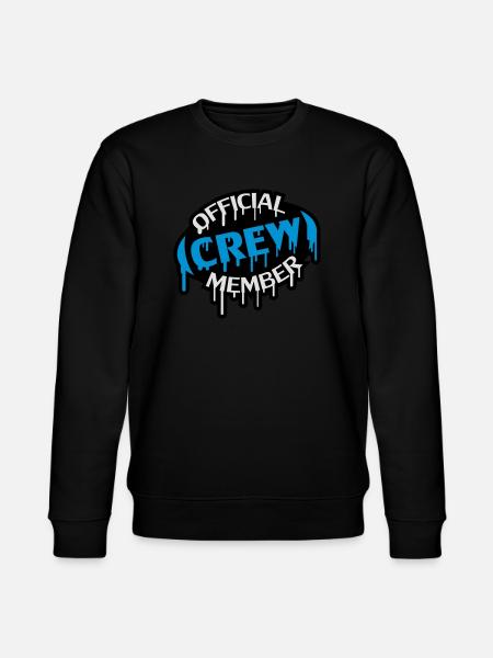 Official Crew Member Stamp - Stanley/Stella CHANGER Unisex Organic Sweatshirt - black