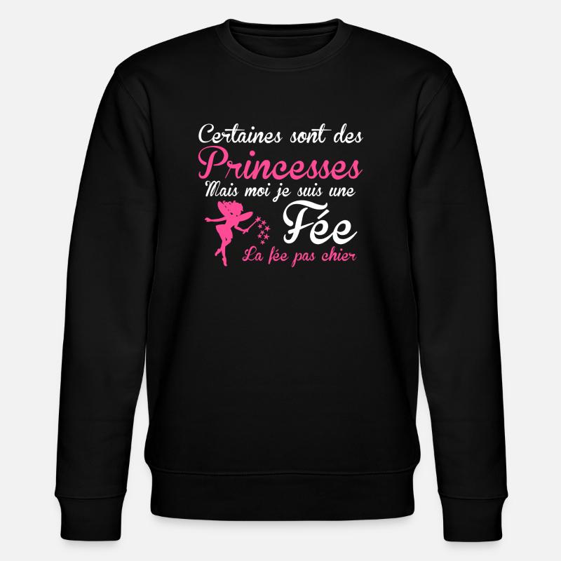 la fée pas chier - Stanley/Stella CHANGER Unisex Organic Sweatshirt - black