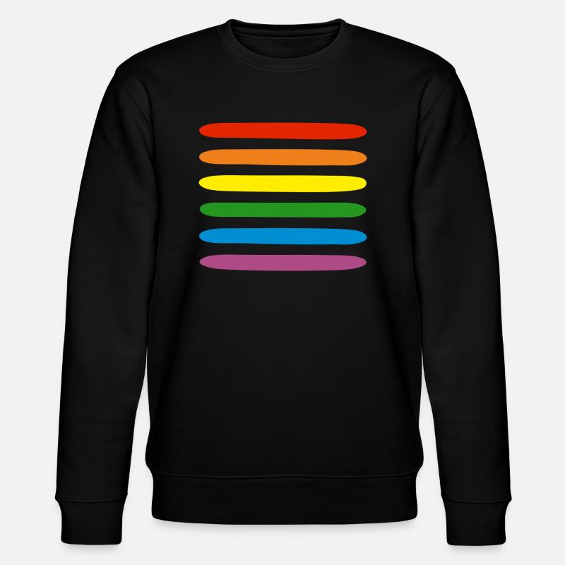 Regenbogen - Stanley/Stella Unisex Bio-Sweatshirt CHANGER  - Schwarz
