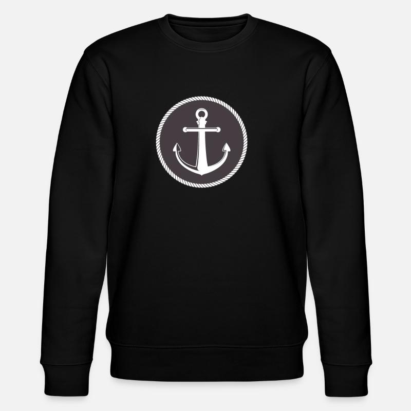 Symbole d'ancre marine - Sweat bio CHANGER Stanley/Stella Unisexe - noir