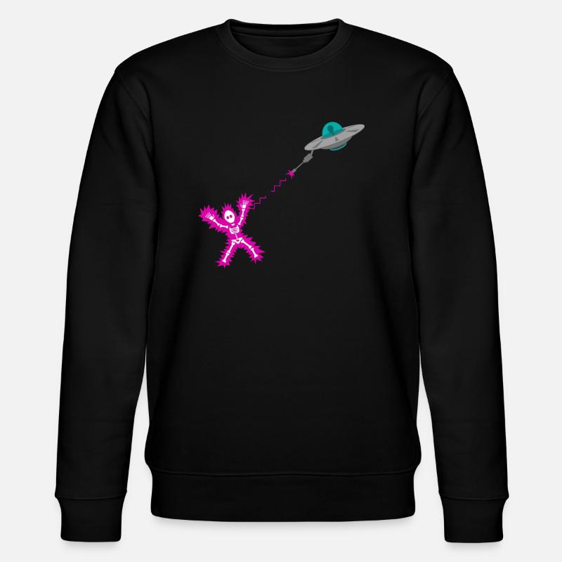 Ufo Alien Laser - Stanley/Stella Unisex Bio-Sweatshirt CHANGER  - Schwarz