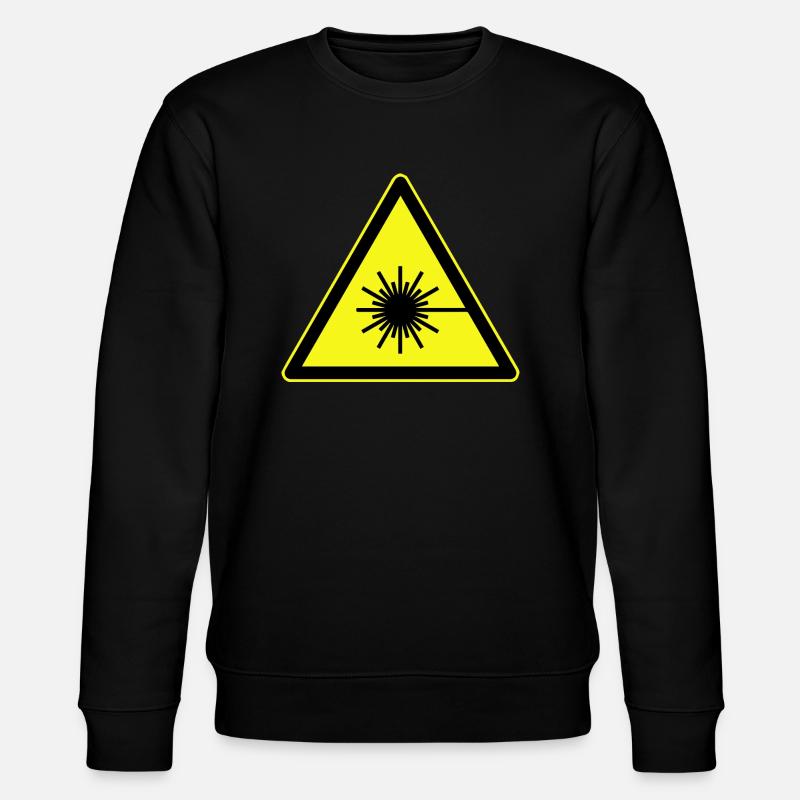 Laserwarnung, Laserwarnung - Stanley/Stella Unisex Bio-Sweatshirt CHANGER  - Schwarz