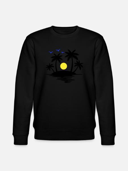 Insel Paradise - Stanley/Stella Unisex Bio-Sweatshirt CHANGER  - Schwarz