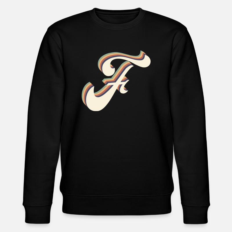 Buchstabe f - Stanley/Stella Unisex Bio-Sweatshirt CHANGER  - Schwarz