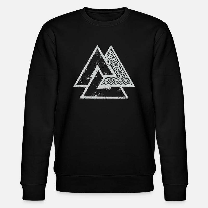 Wikinger-Symbole - Stanley/Stella Unisex Bio-Sweatshirt CHANGER  - Schwarz