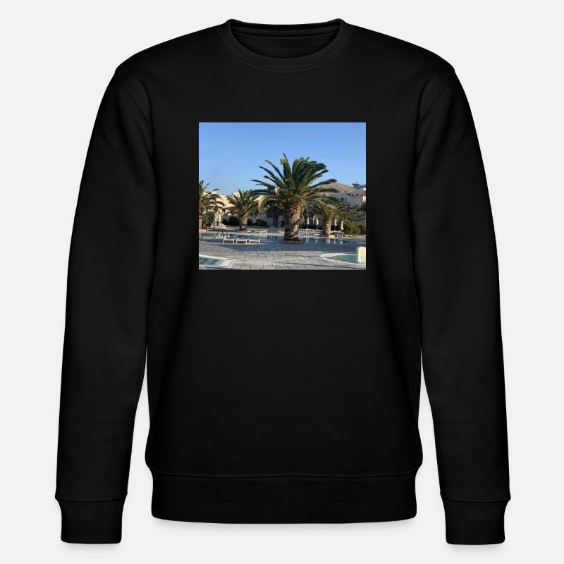 Palm tree - Stanley/Stella CHANGER Unisex Organic Sweatshirt - black