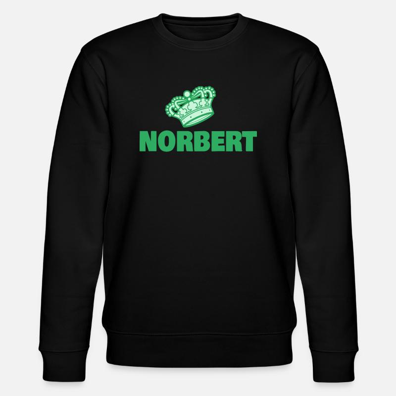 First name Norbert - Stanley/Stella CHANGER Unisex Organic Sweatshirt - black