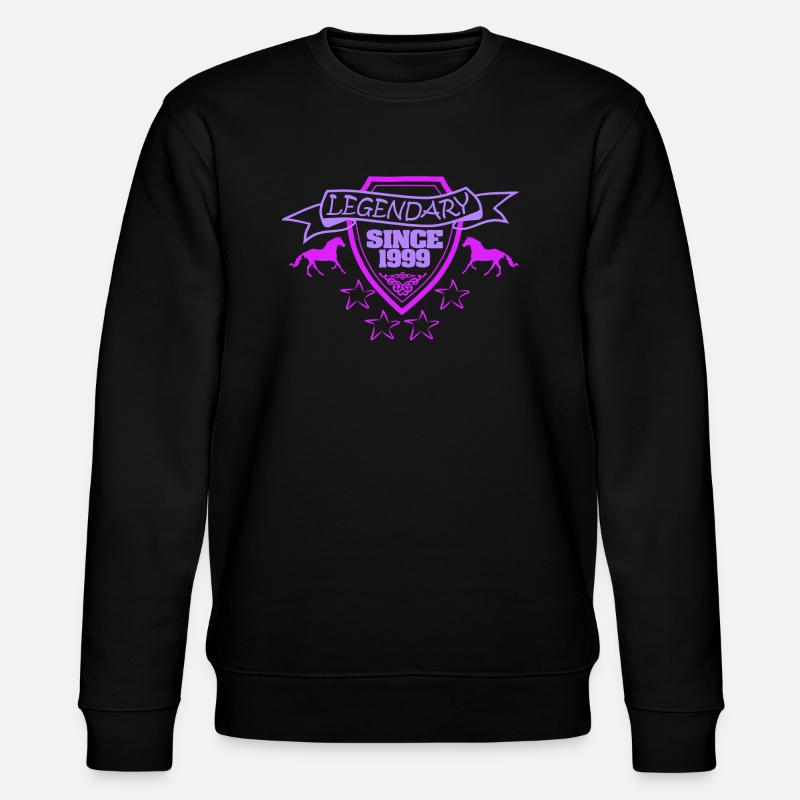 Legendär 1999 - Stanley/Stella Unisex Bio-Sweatshirt CHANGER  - Schwarz