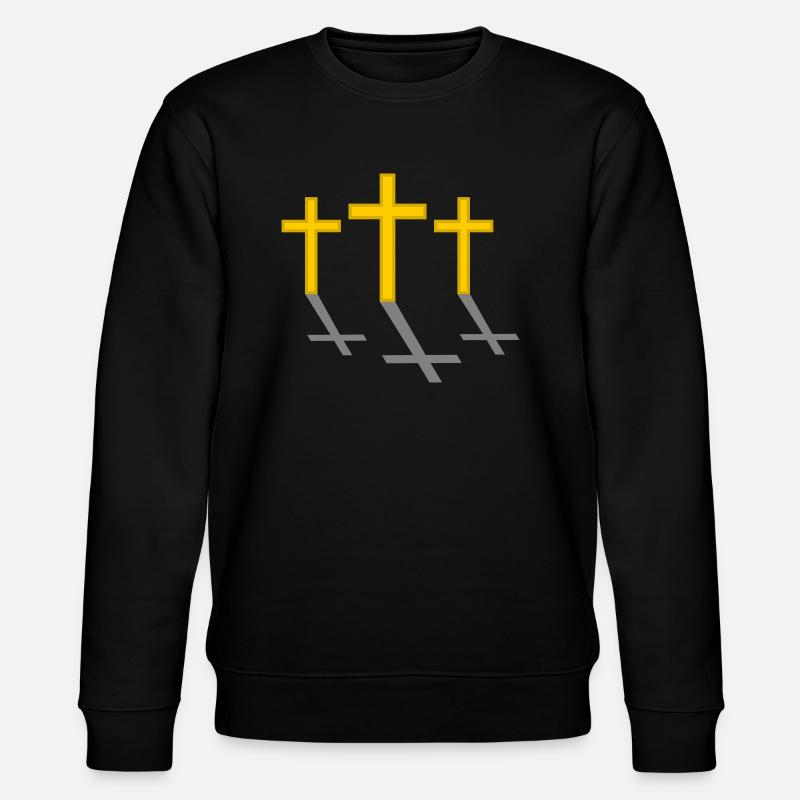 Trois Croix - Sweat bio CHANGER Stanley/Stella Unisexe - noir