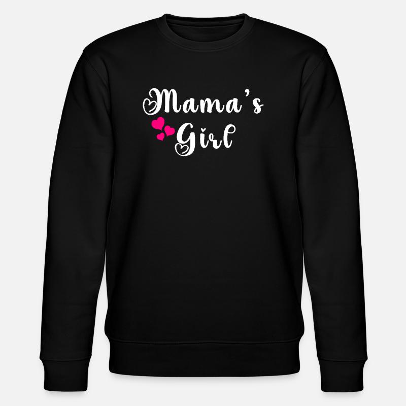 Mamas Mädchen - Stanley/Stella Unisex Bio-Sweatshirt CHANGER  - Schwarz