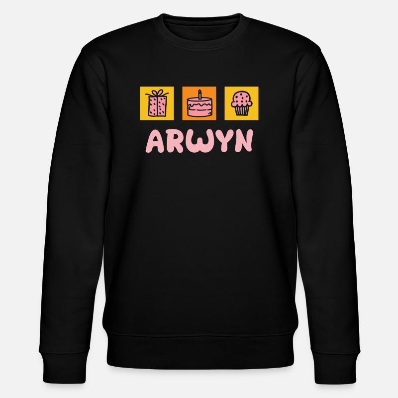 Vorname Arwyn - Stanley/Stella Unisex Bio-Sweatshirt CHANGER  - Schwarz
