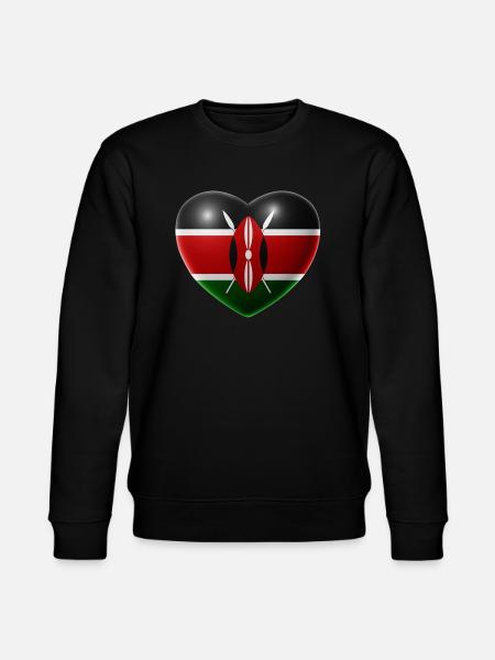 Heart (Kenya / Kenya) - Stanley/Stella CHANGER Unisex Organic Sweatshirt - black
