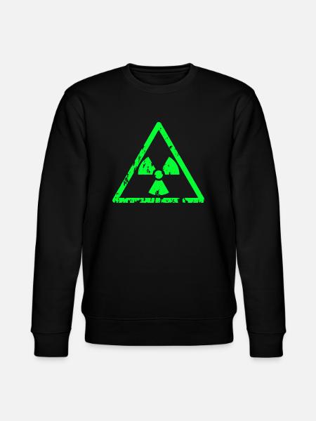 radioactive toxic green - Stanley/Stella Unisex Bio-Sweatshirt CHANGER - Schwarz