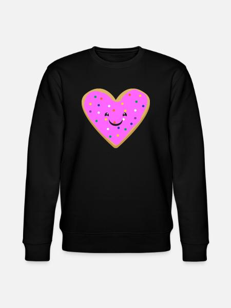Heart donut - Stanley/Stella CHANGER Unisex Organic Sweatshirt - black