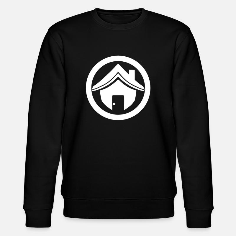 Haus Dach - Stanley/Stella Unisex Bio-Sweatshirt CHANGER  - Schwarz