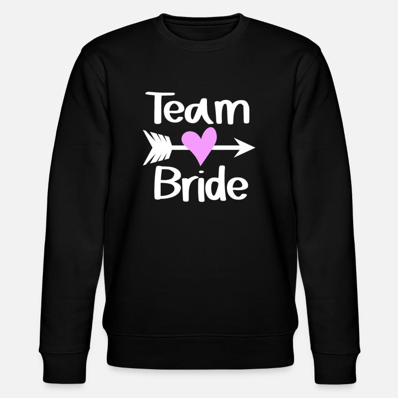 Team Braut - Stanley/Stella Unisex Bio-Sweatshirt CHANGER  - Schwarz