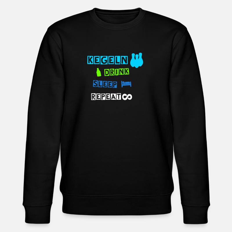 Kegeln - Stanley/Stella Unisex Bio-Sweatshirt CHANGER  - Schwarz