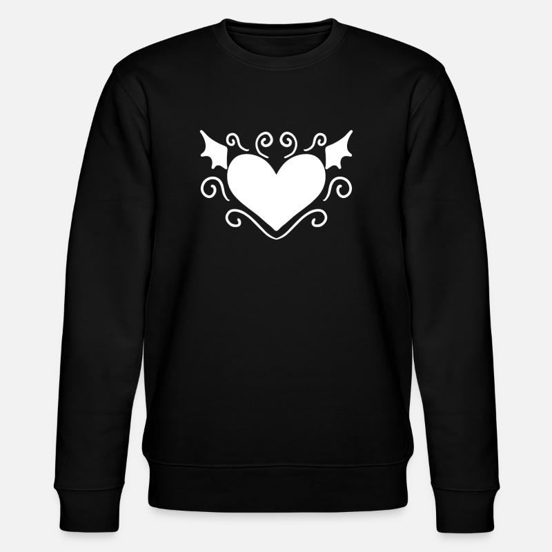 Herz Engel - Stanley/Stella Unisex Bio-Sweatshirt CHANGER - Schwarz