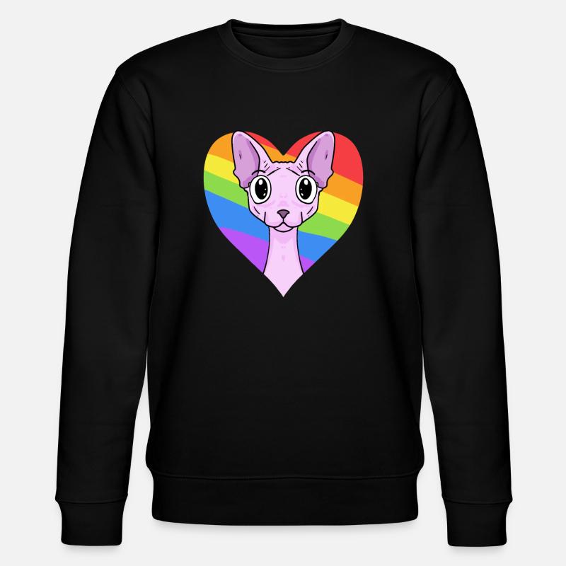 Chat LGBT Sphynx Rainbow - Sweat bio CHANGER Stanley/Stella Unisexe - noir