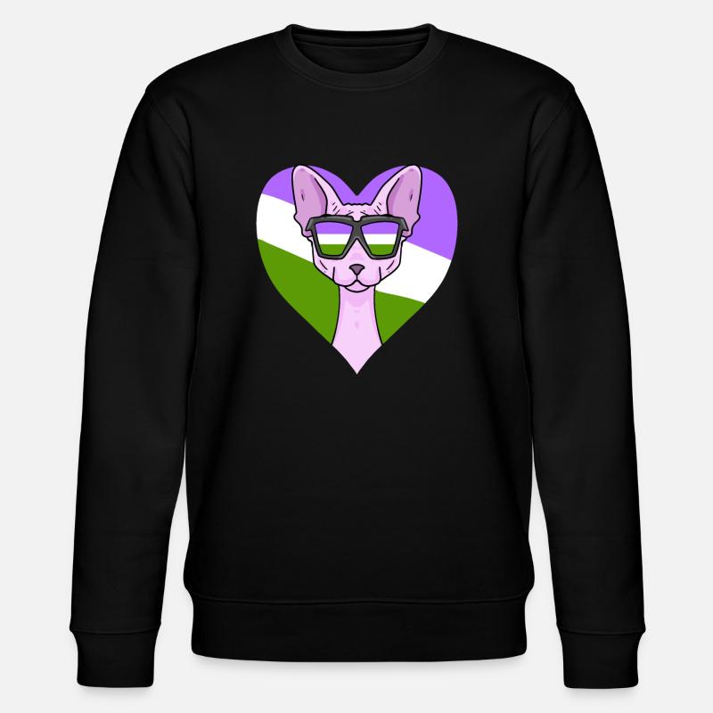 Genderqueer Lgbt Chat Sphynx - Sweat bio CHANGER Stanley/Stella Unisexe - noir