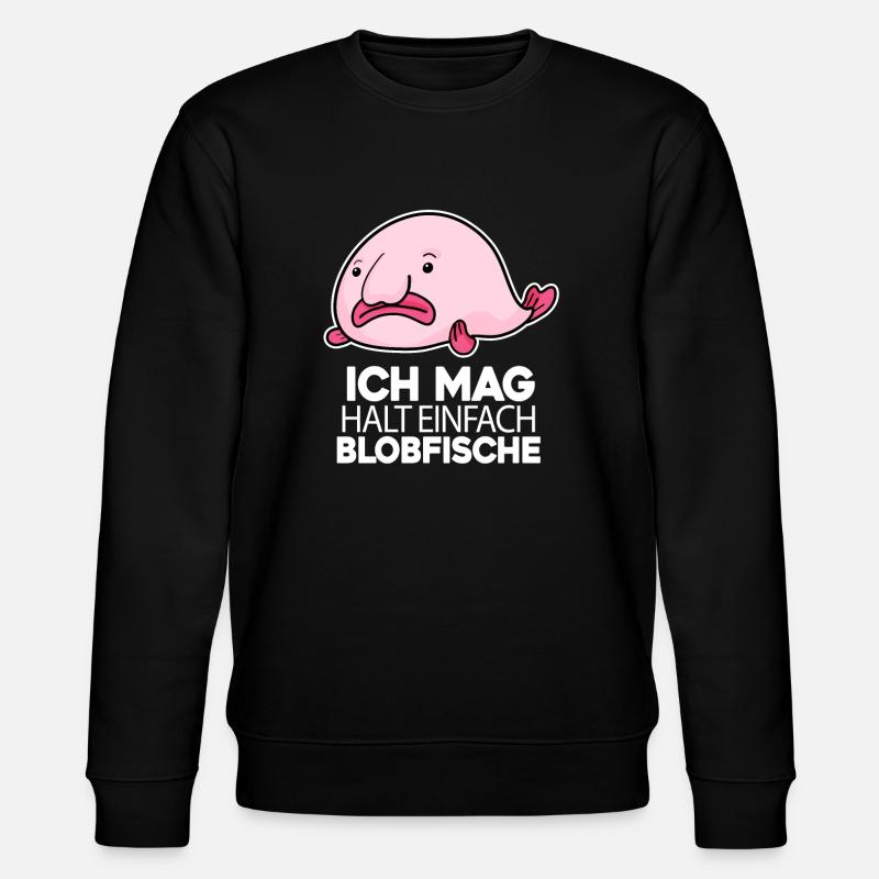 Blobfisch - Stanley/Stella Unisex Bio-Sweatshirt CHANGER  - Schwarz